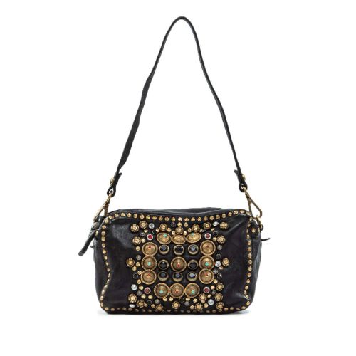 bauletto mini borchie nero