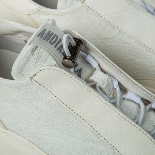 sneakers IVOR flower bianche