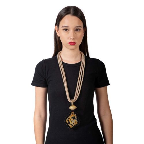 collana pendente bicolore