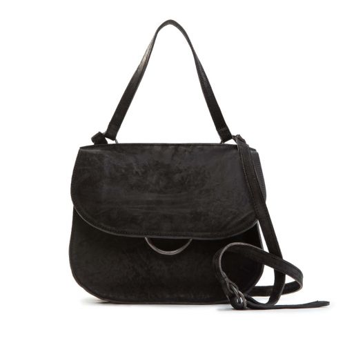 shopper LUNA CROSSBODY in pelle nera
