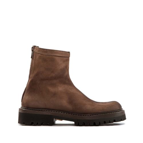 stivaletto cerniera retro testa di moro