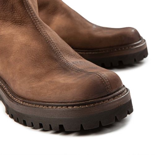 stivaletto cerniera retro testa di moro