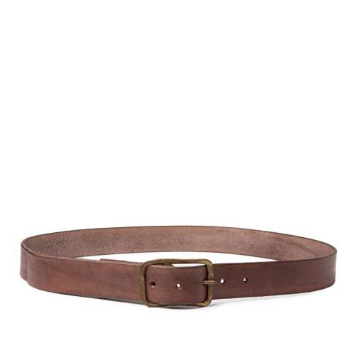 cintura BUCKLE in pelle marrone