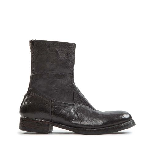 biker fondo cuoio in pelle nera