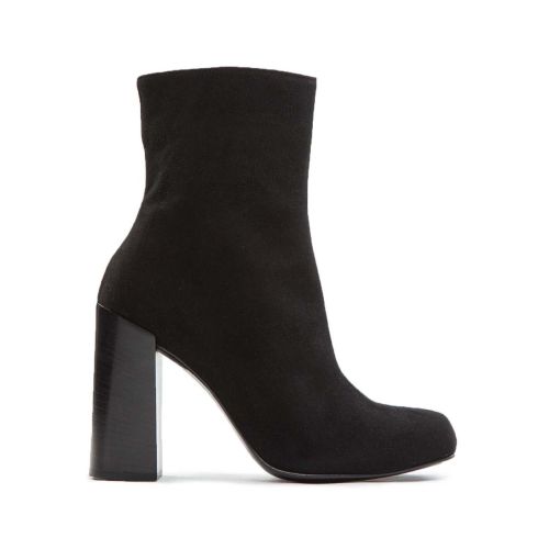 tronchetto OLGA in camoscio nero