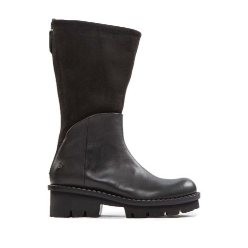 stivali bimateriali KISHI neri