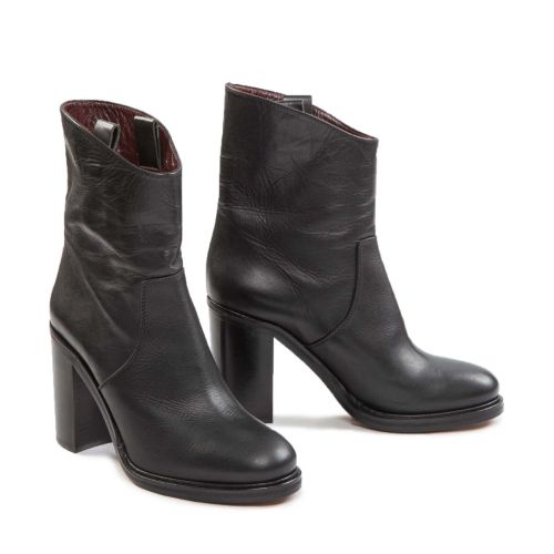 tronchetto tacco dritto nero