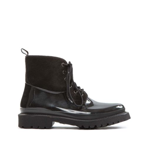 galoscia bimateriale con lacci