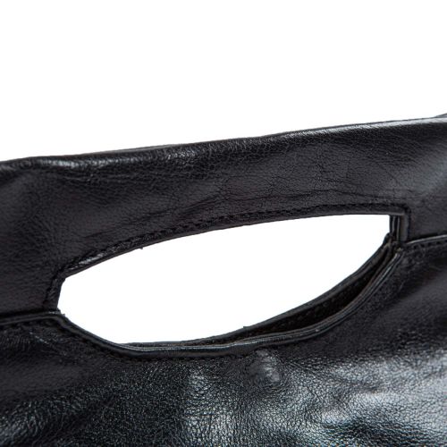 cartella chiusura calamita in pelle nera