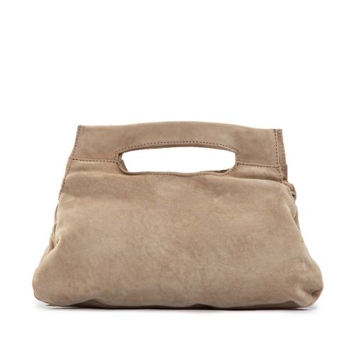 cartella calamita in camoscio beige