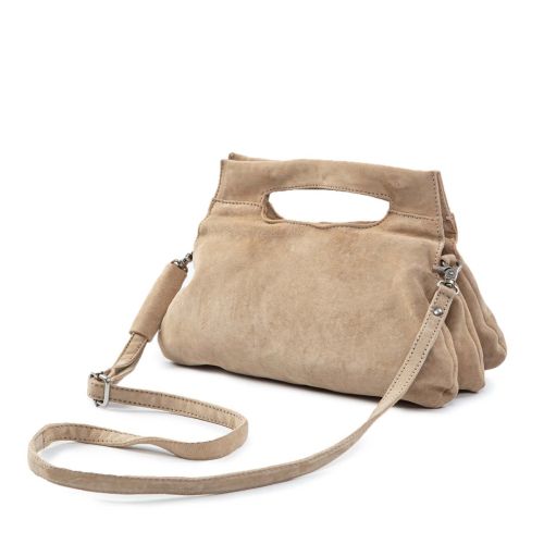 cartella calamita in camoscio beige