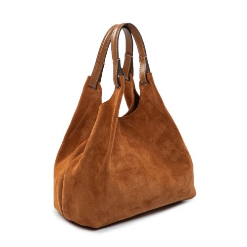 shopper DUA M in camoscio caramel
