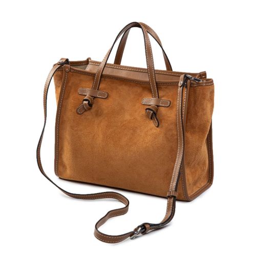 shopper MARCELLA M in camoscio caramel