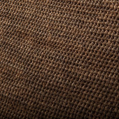 shopper VANILLA in raffia dark tea