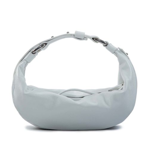 monospalla in pelle bianca