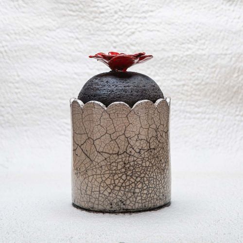 ceramica RAKU - vaso FLOWER