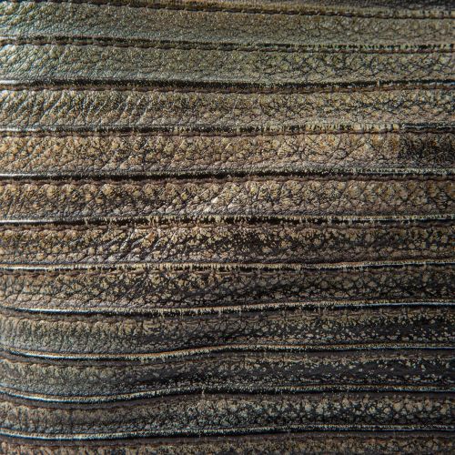 tracolla in pelle grigia