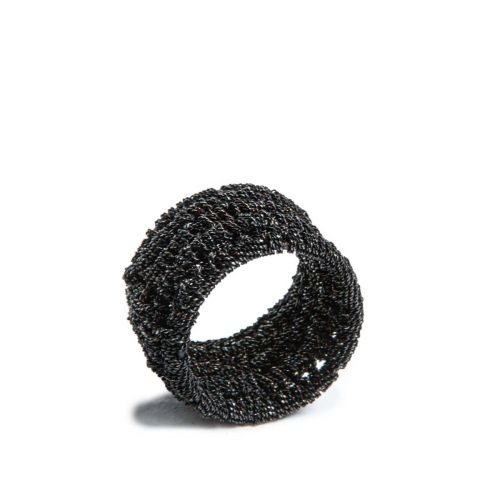 anello ESCLAVA in argento 925 nero 