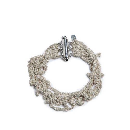 bracciale FILO SPINATO in argento bianco 925