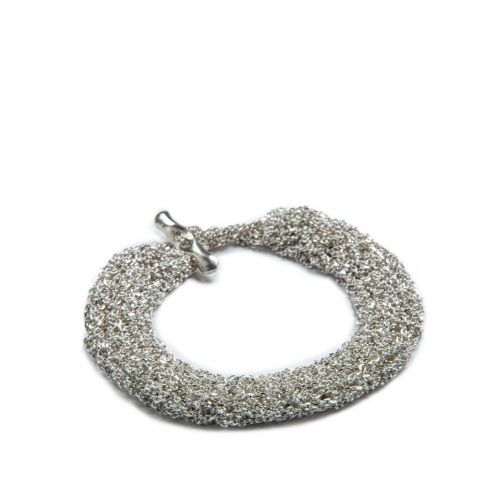 bracciale TRICOT in argento 925 bianco 