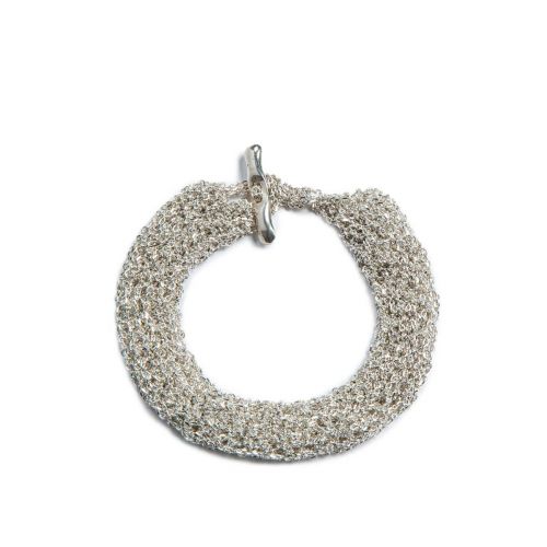 bracciale TRICOT in argento 925 bianco 
