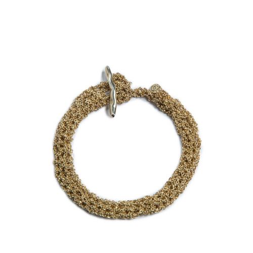 bracciale TRICOT in argento 925 oro 