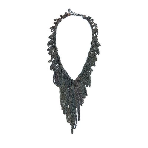 Collana MAKI in argento nero 925