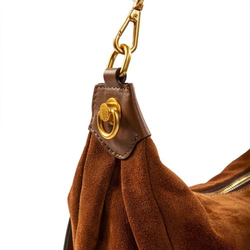 monospalla AISHA in camoscio cognac