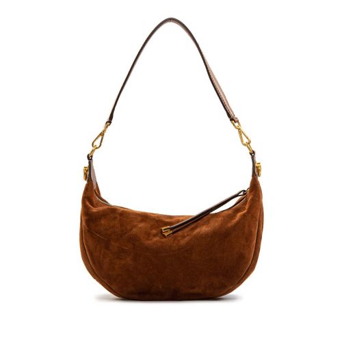 monospalla AISHA in camoscio cognac