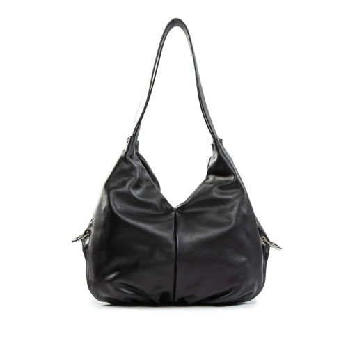 monospalla AMANDA in pelle nera