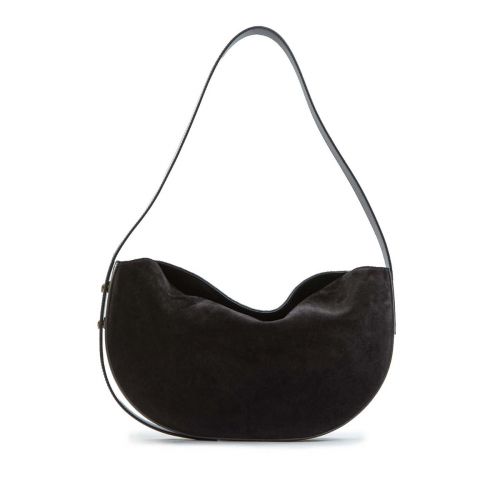 monospalla OPHELIA in camoscio nero 