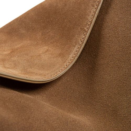 monospalla OPHELIA in camoscio sigaro 