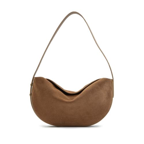 monospalla OPHELIA in camoscio sigaro 