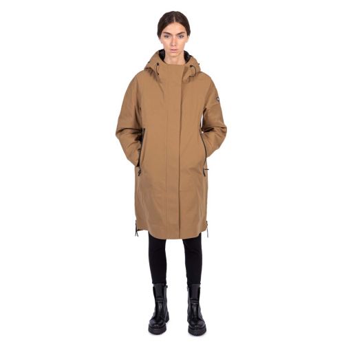 parka 3 in 1 in tessuto beige