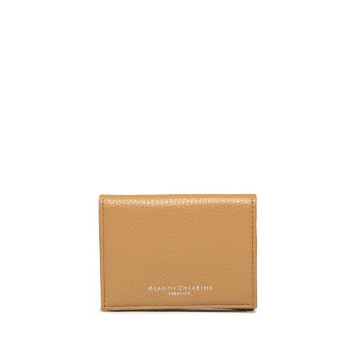 portacarte in pelle beige 