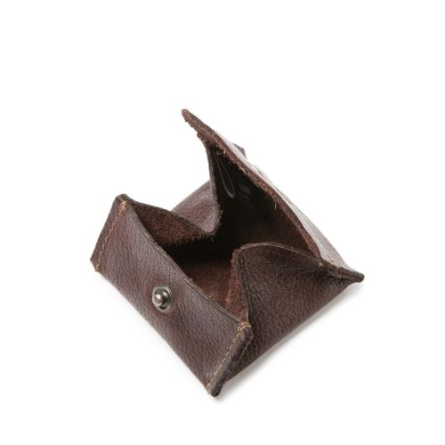 portamonete clip in pelle ebano