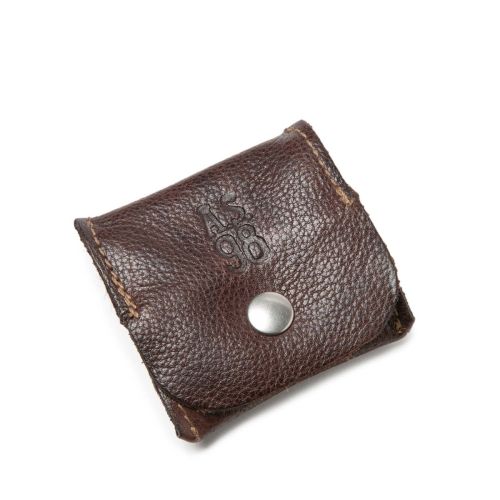 portamonete clip in pelle ebano