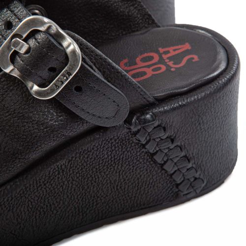 sabot zeppe MANOLA nere