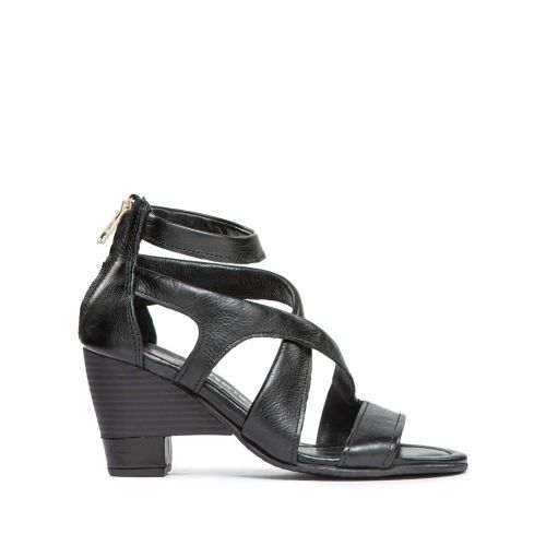 sandali PRISCILLA in pelle nera