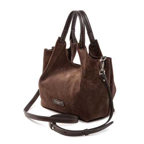 shopper DUA media camoscio moka