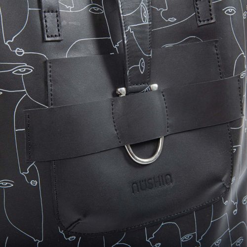 shopper GIV in pelle nera