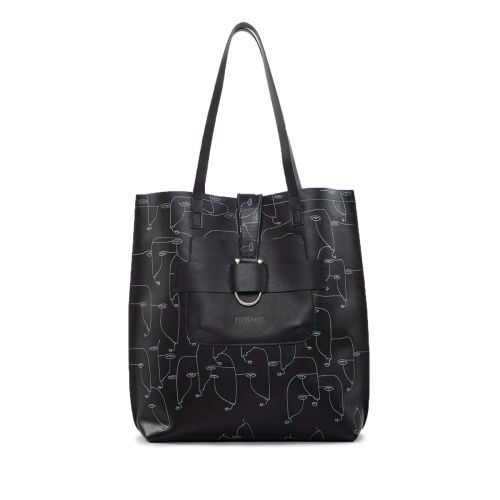 shopper GIV in pelle nera