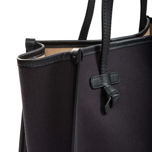 shopper MARCELLA media in tessuto nero