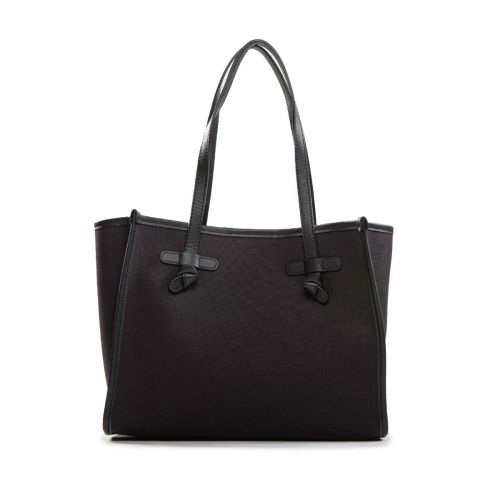 shopper MARCELLA media in tessuto nero