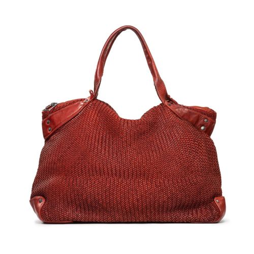 shopper CORALINE in pelle mattone 