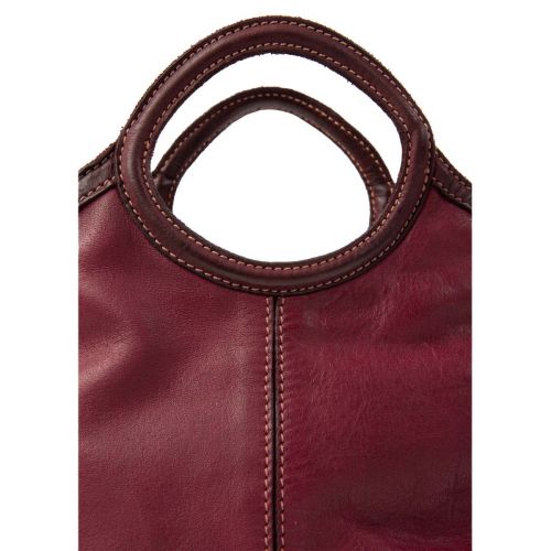 shopper piccola CAMILLA in pelle viola