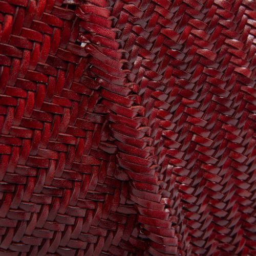 shopper RUBENS in pelle barolo