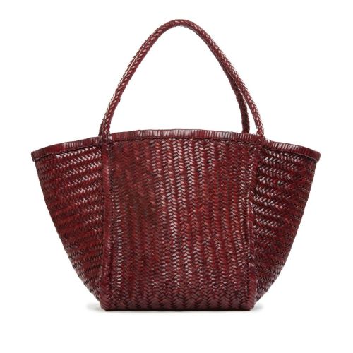 shopper RUBENS in pelle barolo