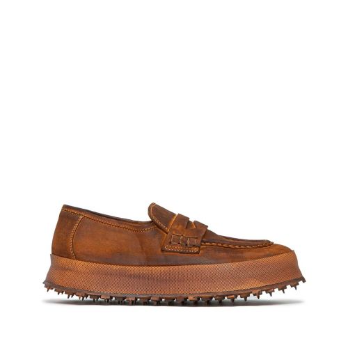 mocassini in pelle cuoio