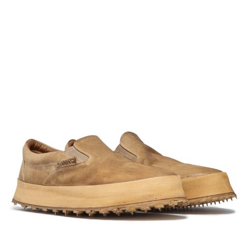 slipon in pelle sabbia 